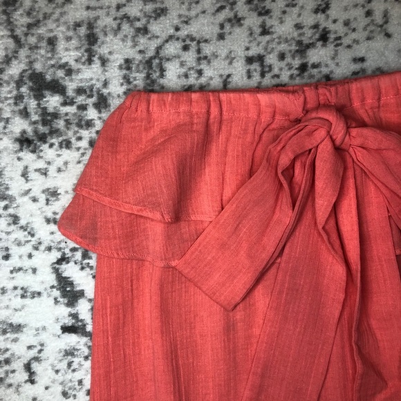J.Crew Coral Strapless Bow Mini Dress - Picture 4 of 8